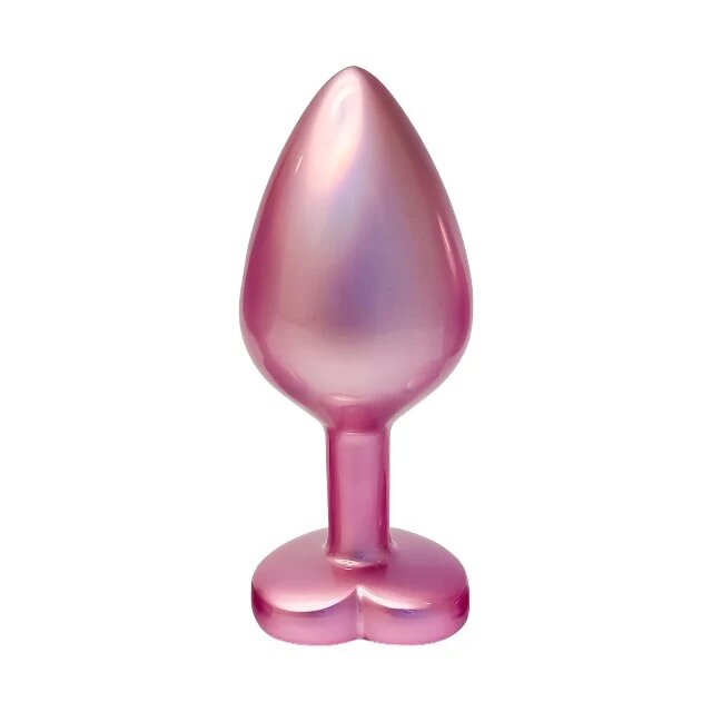 DREAM toys Plug anal Pearl Pink Plug cu bază în formă de inimă lungime 8.3 cm diametru 3.4 cm roz mărime M