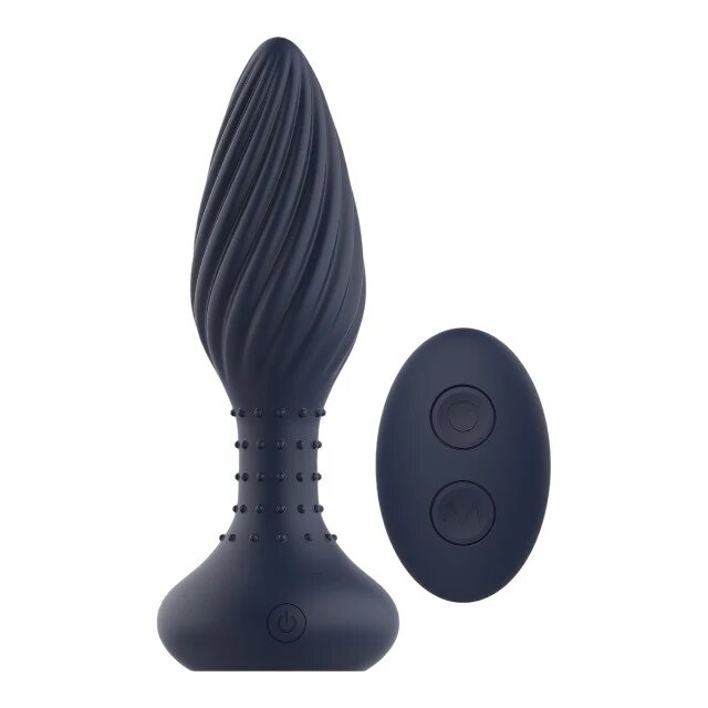 DREAM toys Plug anal vibrator Startroopers Triton control prin telecomandă 10 funcții de vibrație lungime 15.2 cm albastru
