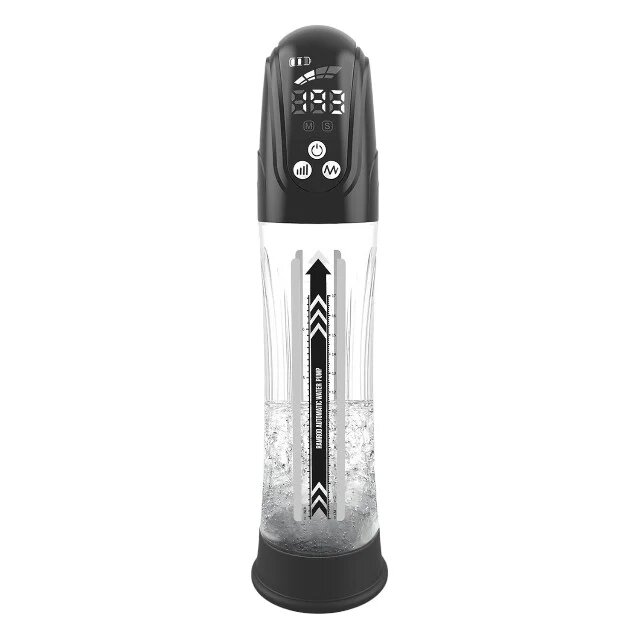 DREAM toys Pompă pe bază de apă Automatic Water Pump pentru mărirea penisului 4 intensități 4 viteze transparentă