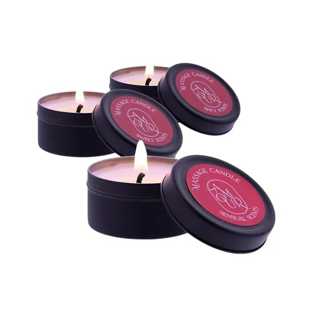 DREAM toys Set 3 lumânări pentru masaj Amour cu ceară de soia cu arome exotice dulci și picante 3 x 30 gr