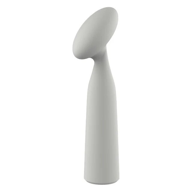 DREAM toys Vibrator Nude Luna Mini Wand din silicon moale și flexibil 10 funcții de vibrație lungime 16.2 cm culoare gri