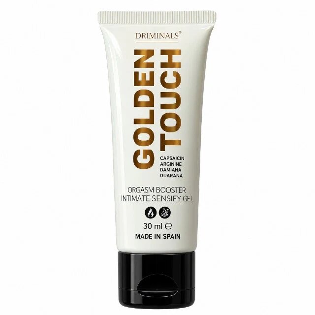 DRIMINALS Gel intim Golden Touch Orgasm Booster pentru stimulare clitoris și creștere libido 30 ml