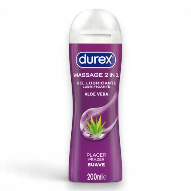 DUREX Lubrifiant si gel de masaj Aloe Vera cu efect 2 in 1 200 ml