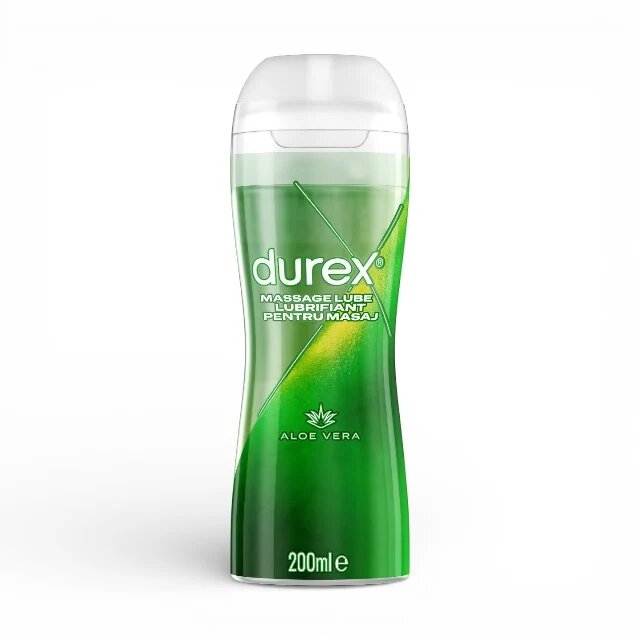 DUREX Lubrifiant si gel de masaj Aloe Vera cu efect 2 in 1 200 ml