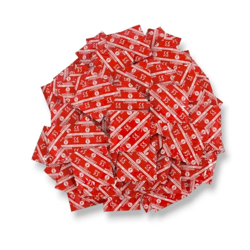 DUREX Prezervative LONDON by lubrifiate și cu aromă de căpșuni roșii – 1.000 buc