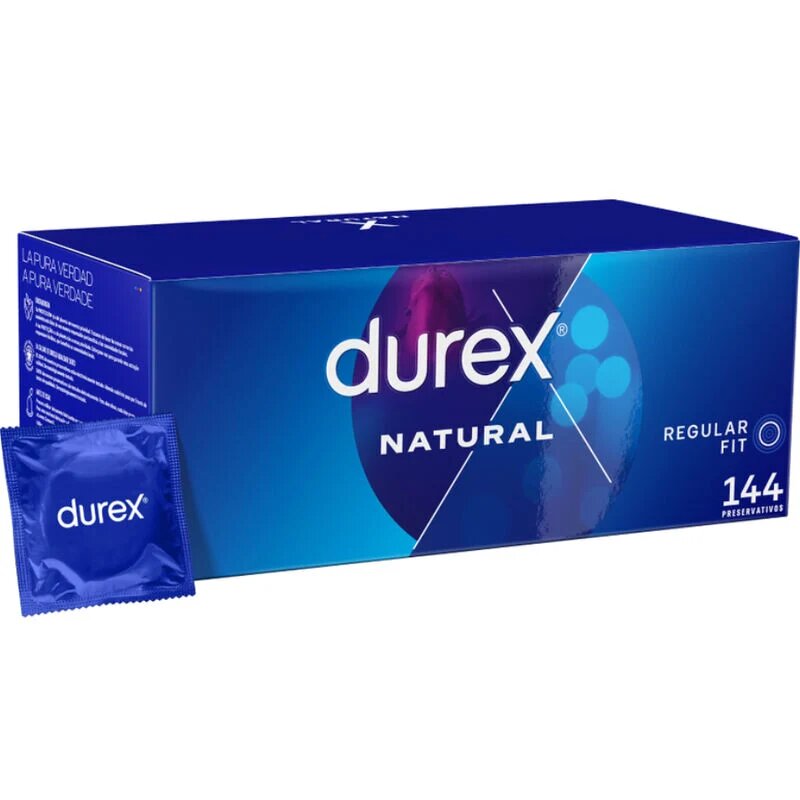 DUREX Prezervative Natural regular fit 56 mm 1 cutie x 144 buc