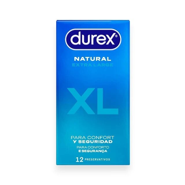 DUREX Prezervative Natural XL extra grande fit 60 mm 1 cutie x 12 buc
