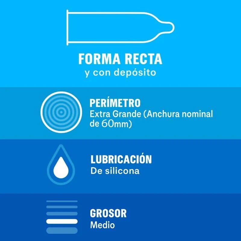 DUREX Prezervative Natural XL extra grande fit 60 mm 1 cutie x 12 buc