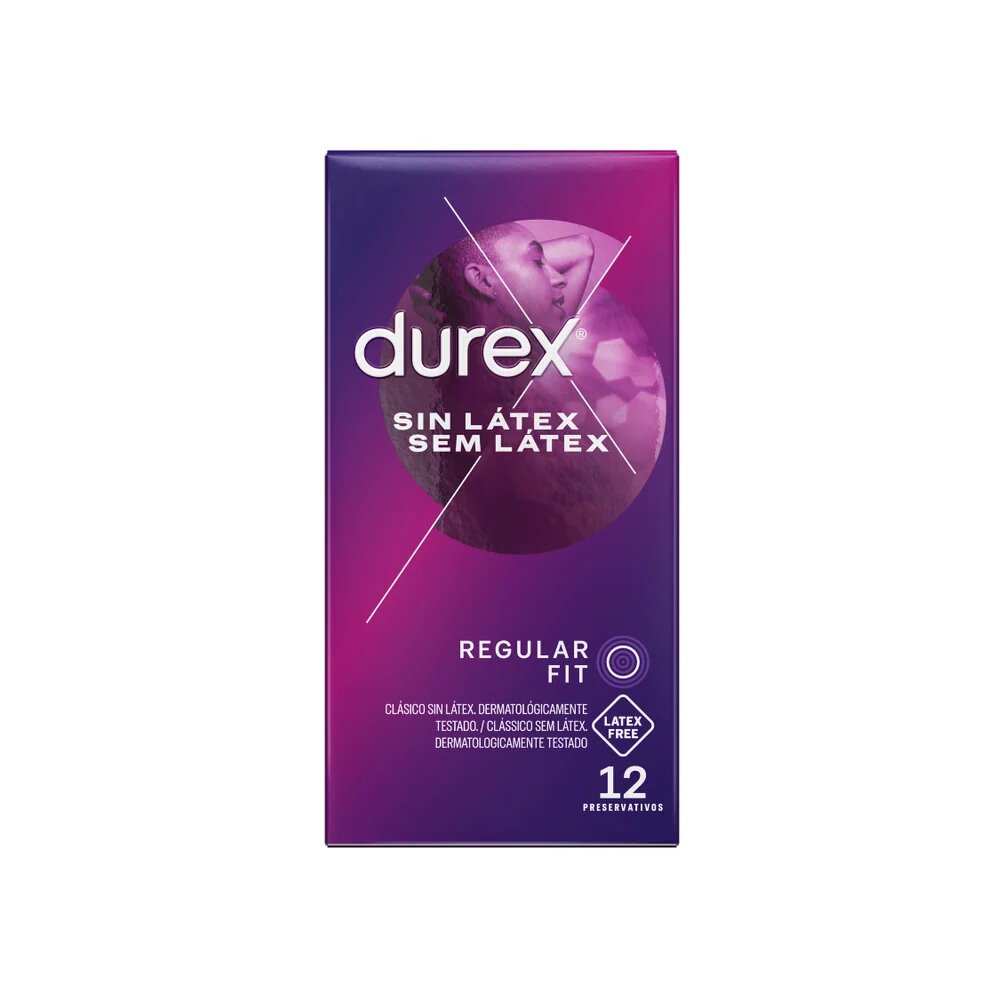 DUREX Prezervative Sin Latex regular fit fara latex senzatie naturala 56 mm 1 cutie x 12 buc