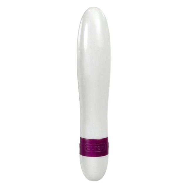 DUREX Stimulator clitoris Intense Pure Fantasy cu vibrații multiple rezistent la apă lungime 15 cm alb cu mov