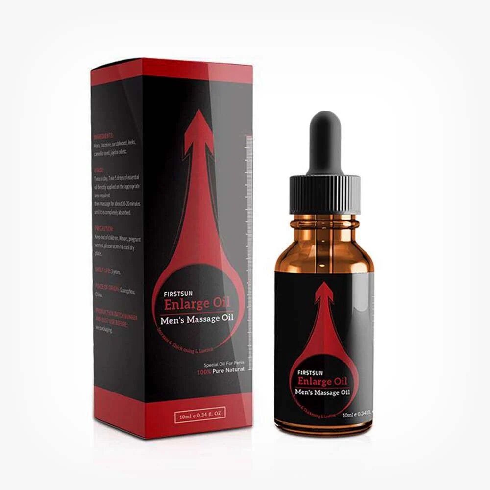 ENLARGE OIL Ulei concentrat FIRSTSUN pentru erecții puternice și mărirea penisului în lungime și grosime 100% natural 10 ml