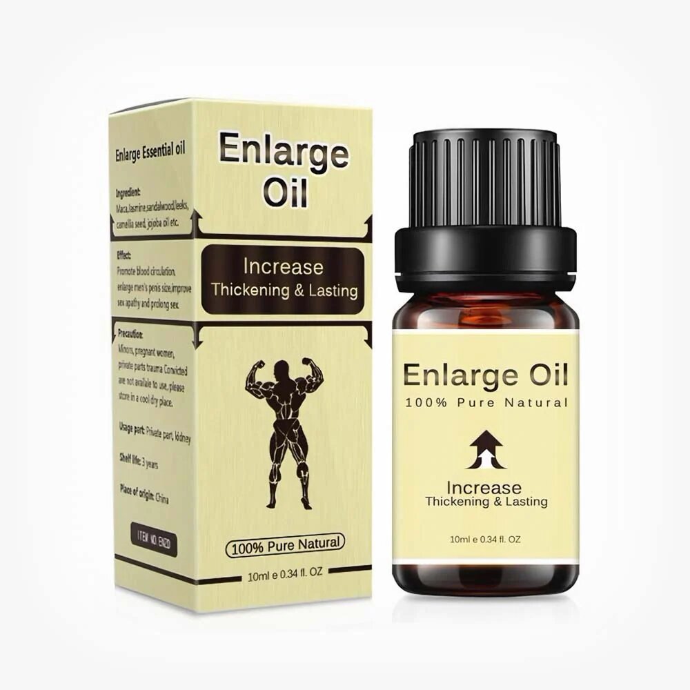 ENLARGE OIL Ulei concentrat LATHOME pentru potență întârzierea ejaculării și mărirea penisului 100% natural 10 ml