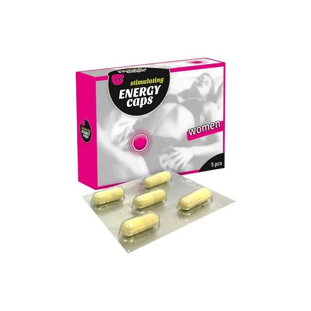 ERO BY HOT Capsule ERO Energy Caps pentru femei susțin creșterea libidoului conțin Cardamon și Guarana 5 buc