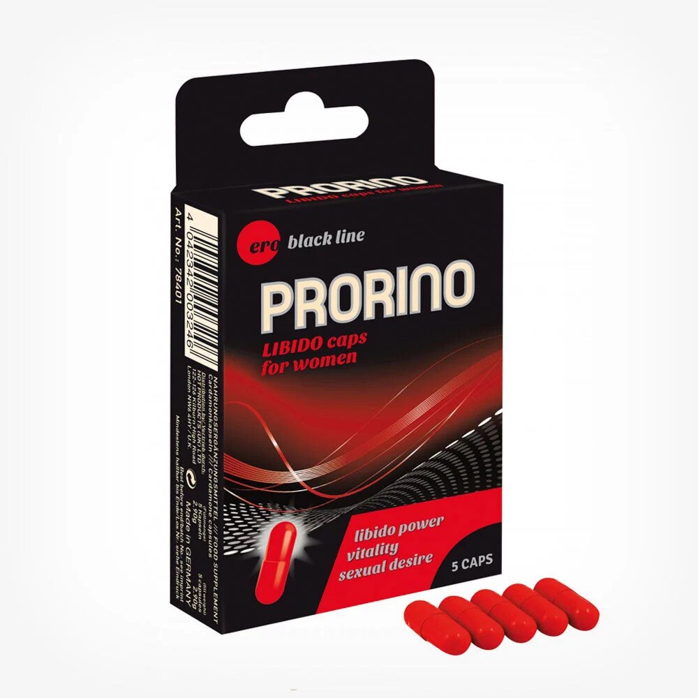 ERO BY HOT Capsule Prorino LIBIDO Caps stimulare libido si orgasm femei 5 buc