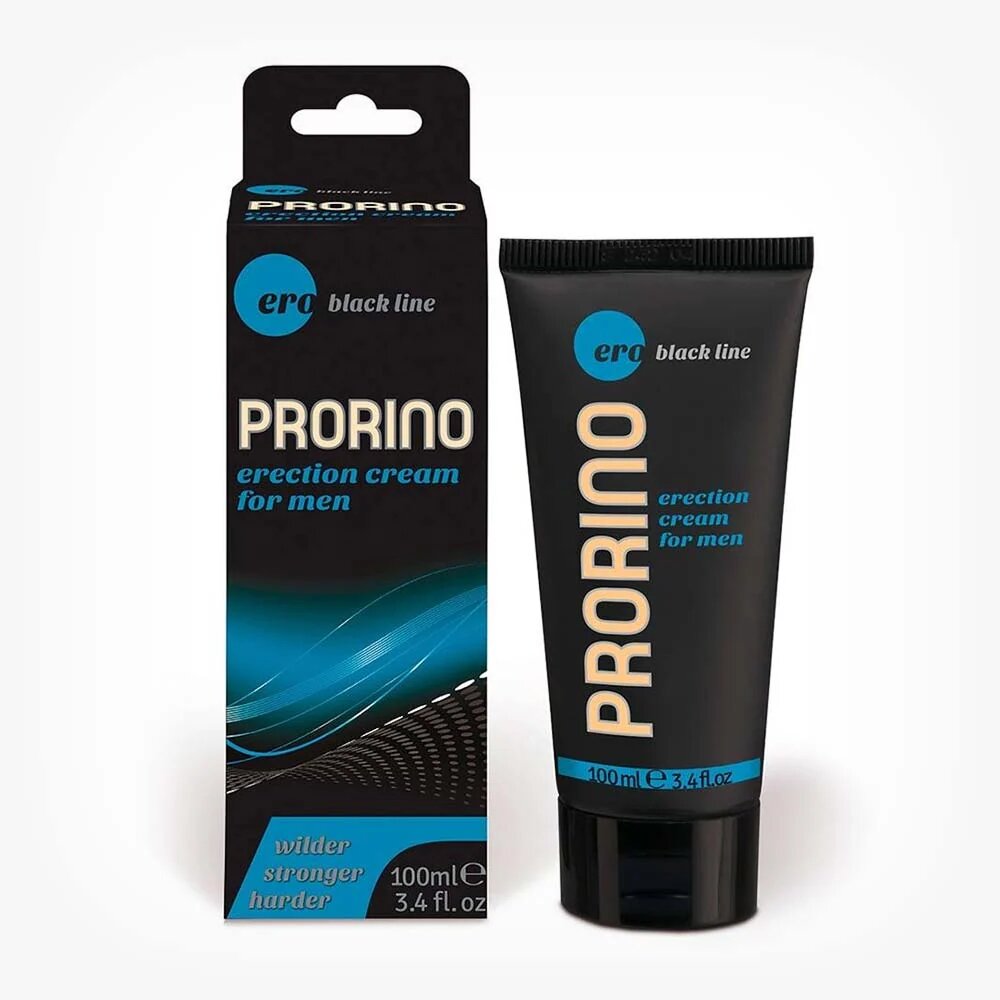 ERO BY HOT Crema PRORINO ERO ERECTION - Black Line pentru erectii puternice si de durata 100 ml