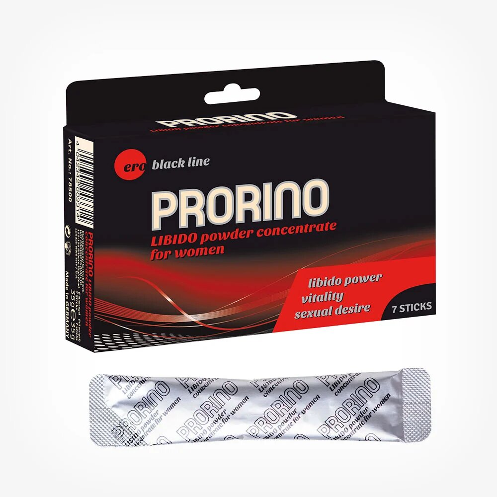 ERO BY HOT Pudra Prorino Ero LIBIDO pentru stimulare libido si orgasm 7 plicuri