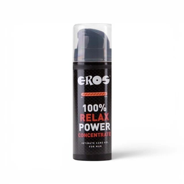 Eros Gel lubrifiant pentru bărbați 100% Relax Power Concentrate MEN pentru relaxare anală testat dermatologic pe bază de apă 30 ml