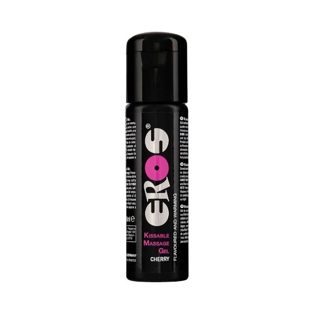 Eros Gel pentru masaj Kissable cu efect de încălzire aromă cireșe 100 ml