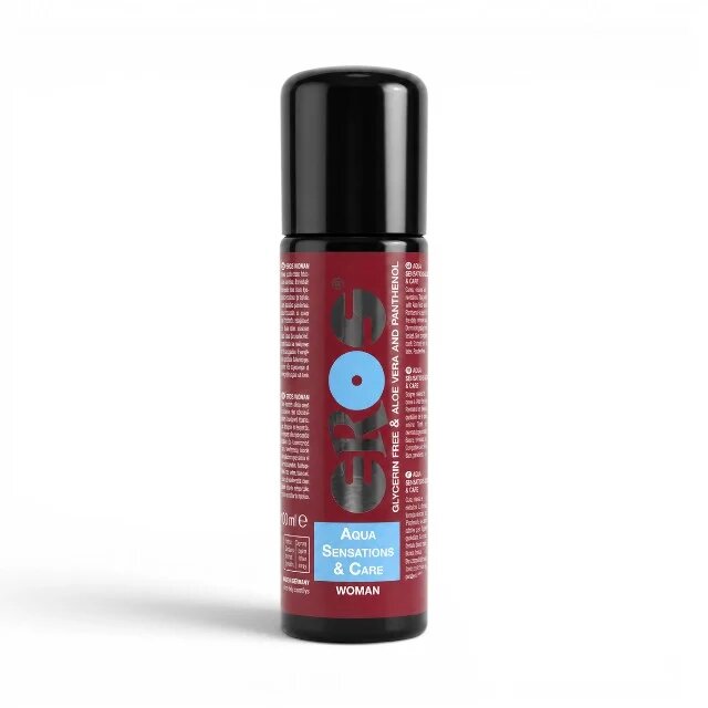 Eros Lubrifiant Aqua Sensation & Care Woman pentru femei pe bază de apă fără parabeni cu Aloe Vera și Pantenol 100 ml