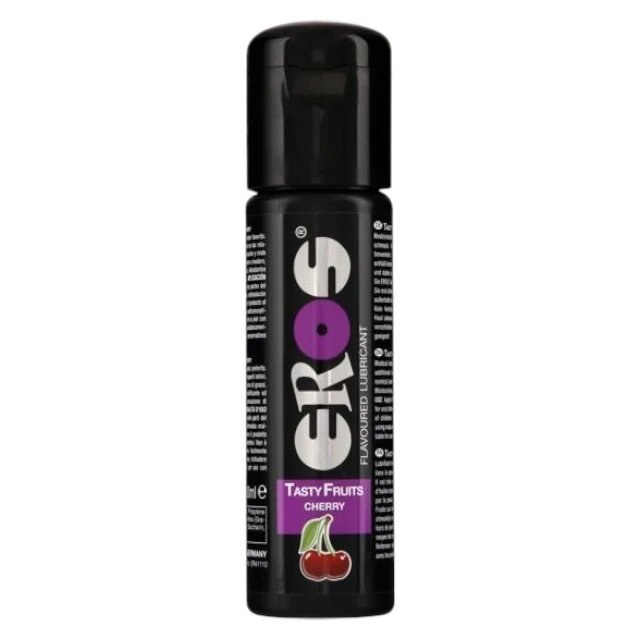 Eros Lubrifiant cu aromă Tasty Fruits Cherry pe bază de apă fără parabeni aromă de cireșe 100 ml