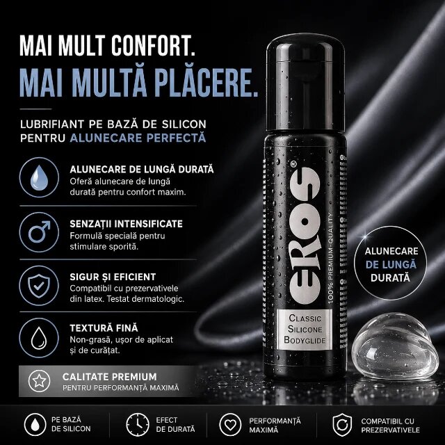 Eros Lubrifiant premium Classic Silicone pe bază de silicon 100 ml