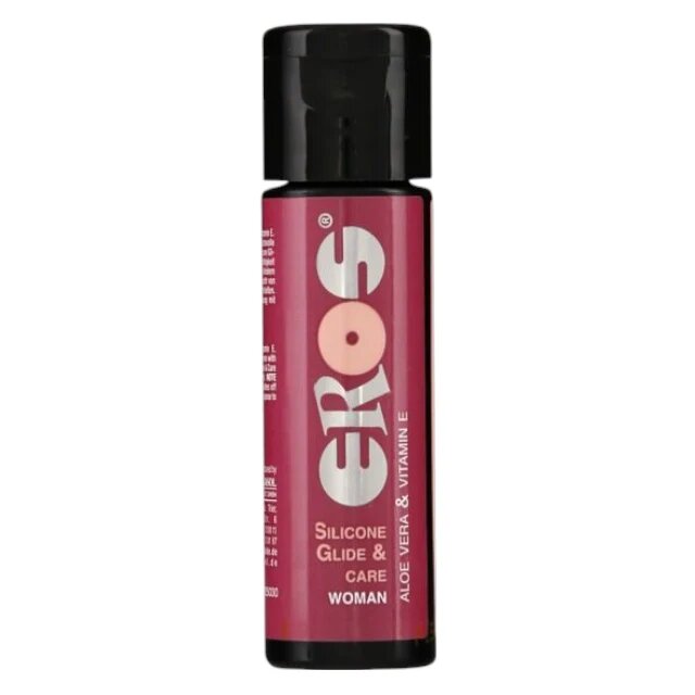 Eros Lubrifiant Silicone Glide & Care Woman pentru femei pe bază de silicon cu aloe vera și vitamina E 30 ml