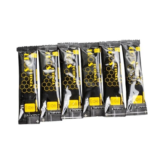 EROS POTENZA Supliment alimentar pe bază de miere ajută la întârzierea ejaculării conține ingrediente naturale 6 buc x 15 g