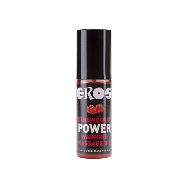 Eros Ulei de masaj Power Warming cu efect de încalzire aromă Căpșuni 100 ml