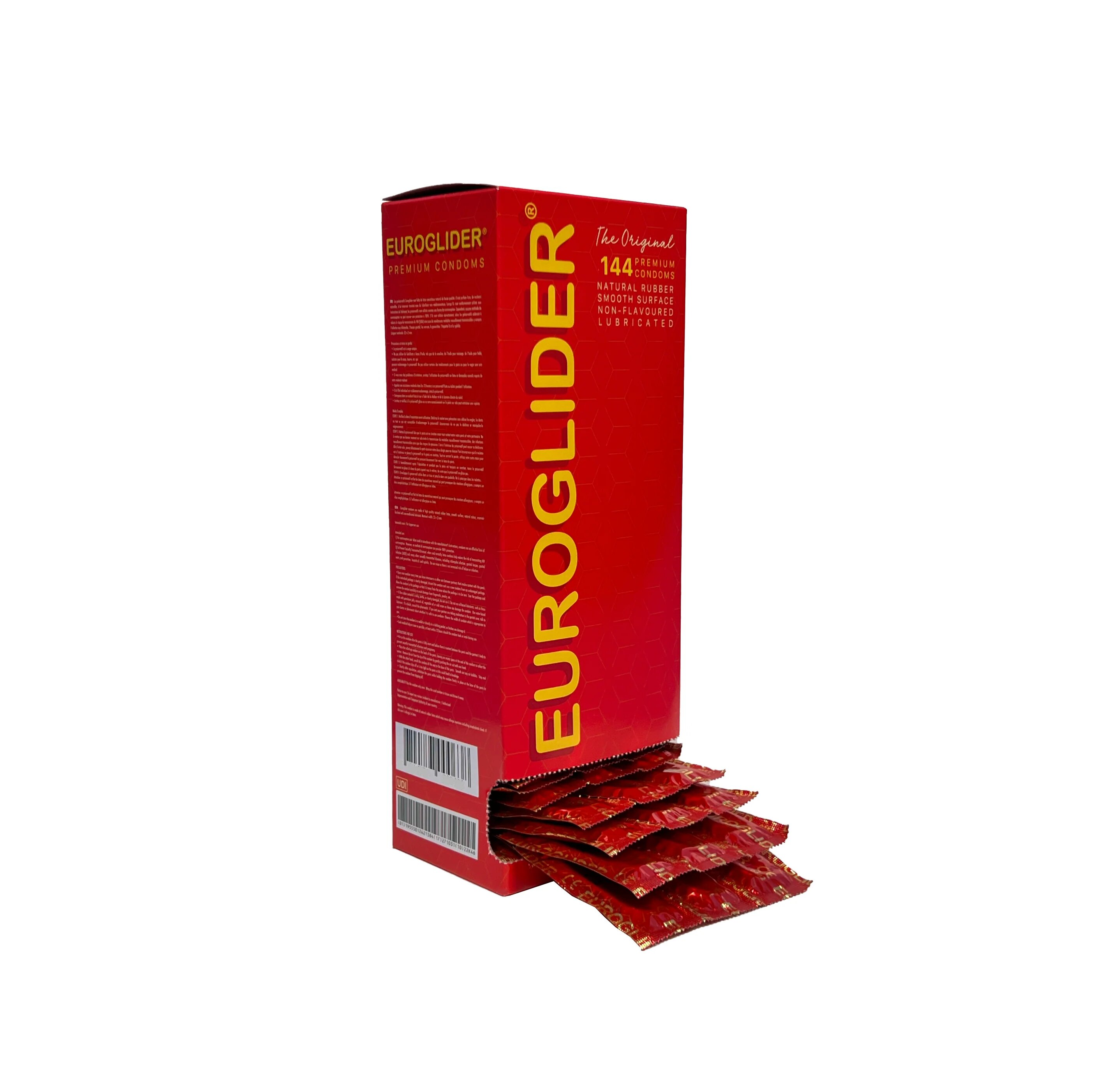 EUROGLIDER Prezervative clasice lubrifiate si rezistente 144 buc