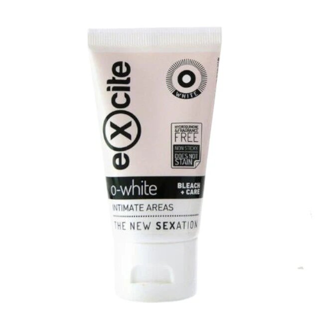 EXCITE Cremă O-White Bleach + Care pentru albirea zonelor intime cu efect hidratant testat dermatologic 50 ml