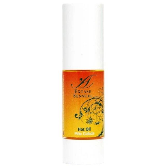 EXTASE SENSUEL Ulei unisex Hot Oil pentru masaj lubrifiere și stimulare efect de încălzire aromă de cocktail Piña Colada 30 ml
