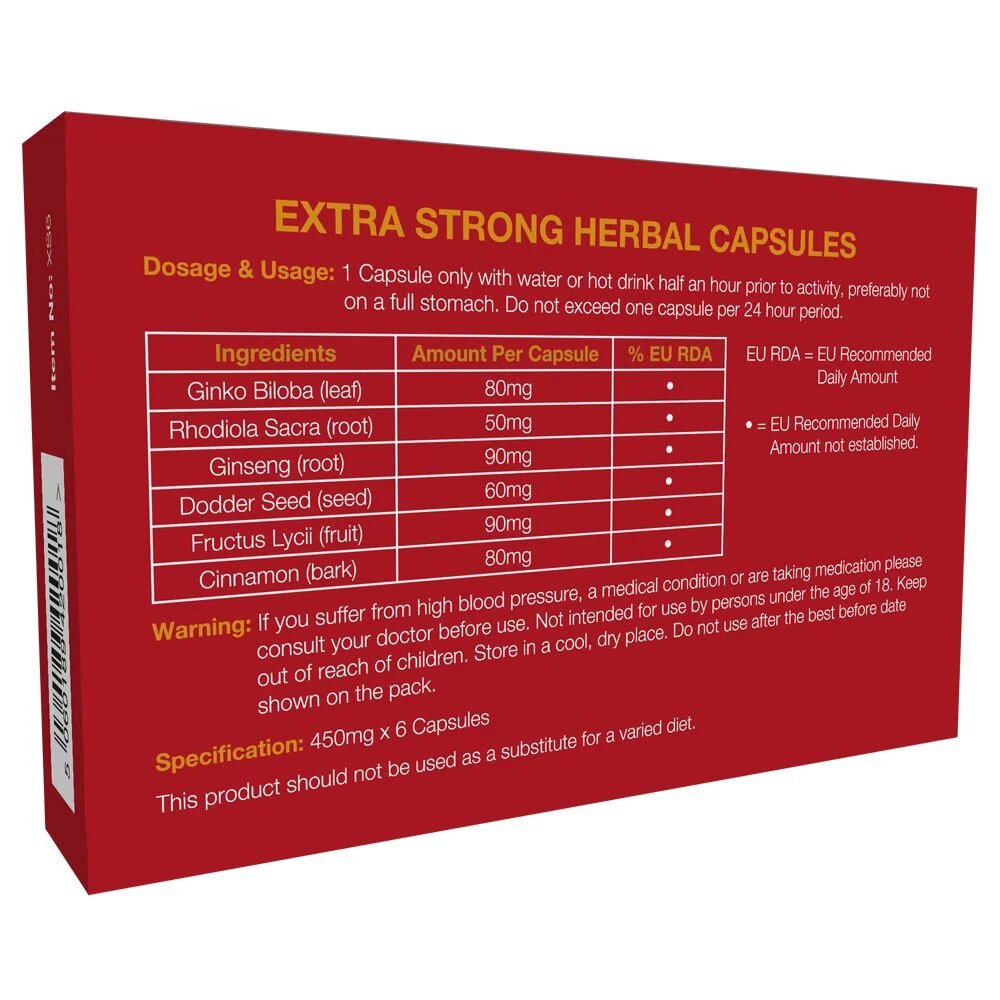 EXTRA STRONG Capsule concentrate stimulare erectie puternica 2 capsule