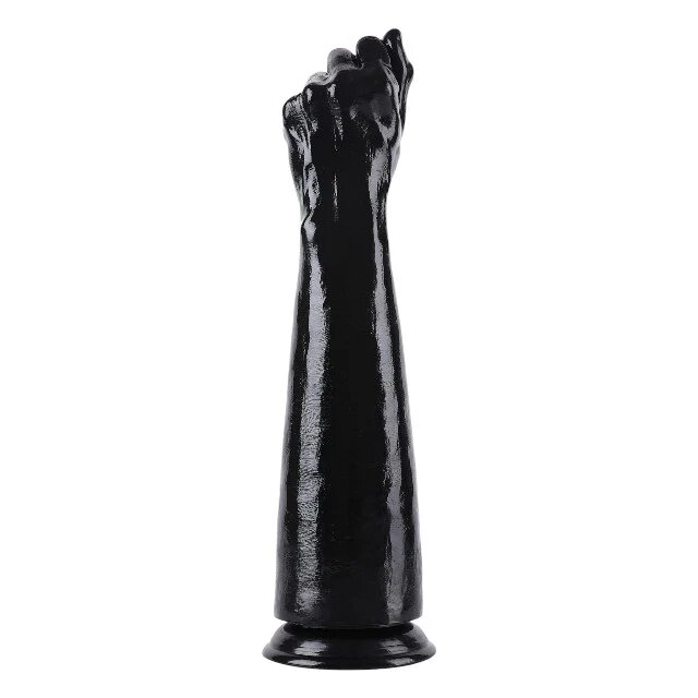 EXTREME BY HIDDEN DESIRE Dildo FIST FUCKER XXXL în formă de mână diametru 8.5 cm lungime 39 cm negru