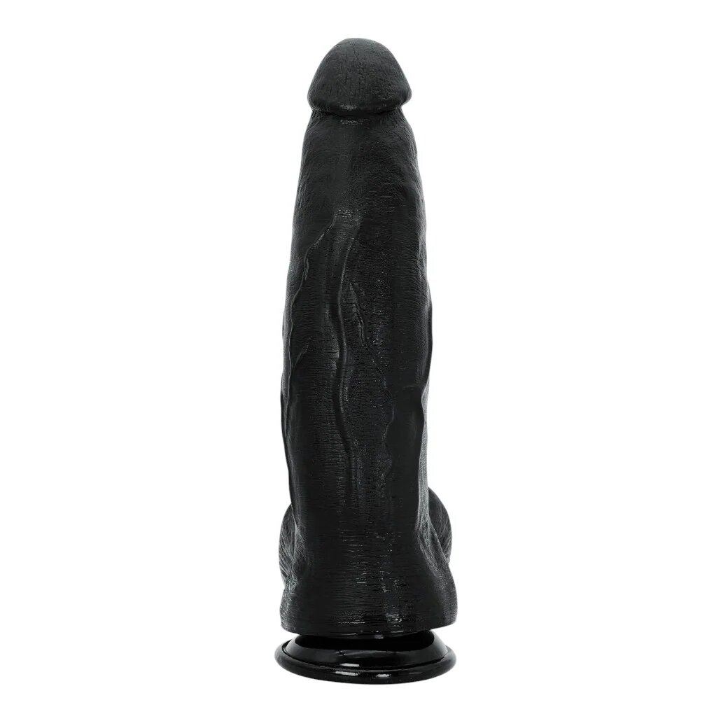 EXTREME BY HIDDEN DESIRE Dildo realist DONG XXL din PVC neted diametru 7 cm lungime 32 cm negru