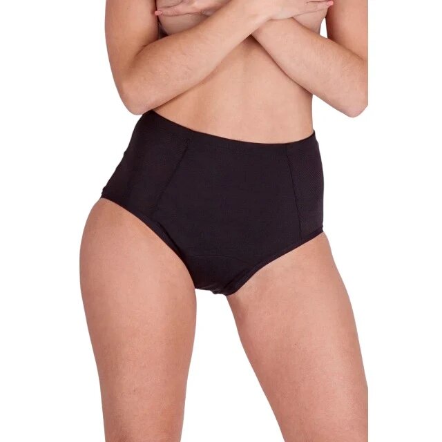FEMME REPUBLIQUE Chilot menstrual FEMME RÉPUBLIQUE Braga Menstrual Daily design cu talie înaltă mărime S negru