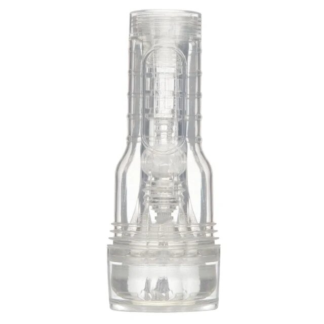FLESHLIGHT Masturbator manual GO Torque canal texturat pentru simulare vaginală realistă lungime 18 cm transparent