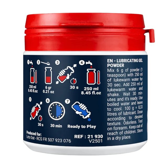 FUCK & FIST Lubrifiant anal pudră FF Powder pentru fisting fără parfum fără gust 100 g