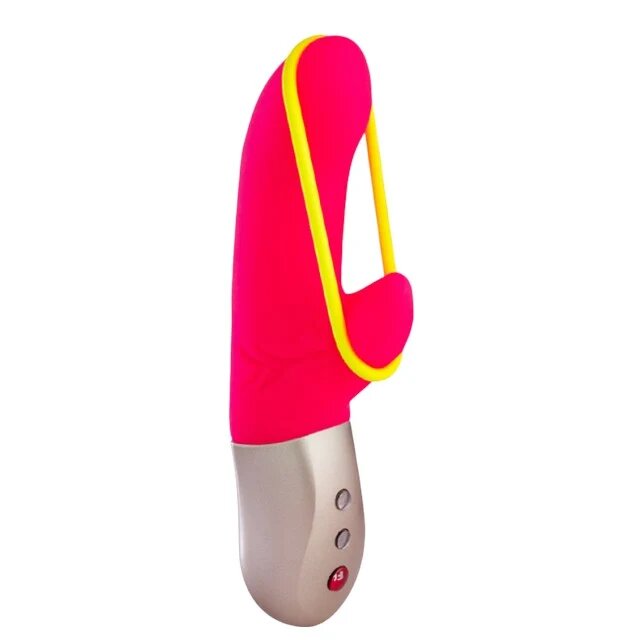 Fun Factory Vibrator rabbit Amorino 12 funcții de vibrație rezistent la apă lungime 17 cm culoare roz cu galben