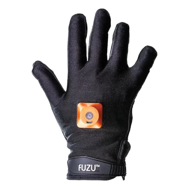 FUZU Mănușă vibratoare inovatoare Vibrating Massage Glove pentru mâna dreaptă 30 funcții de vibrație mărime M negru