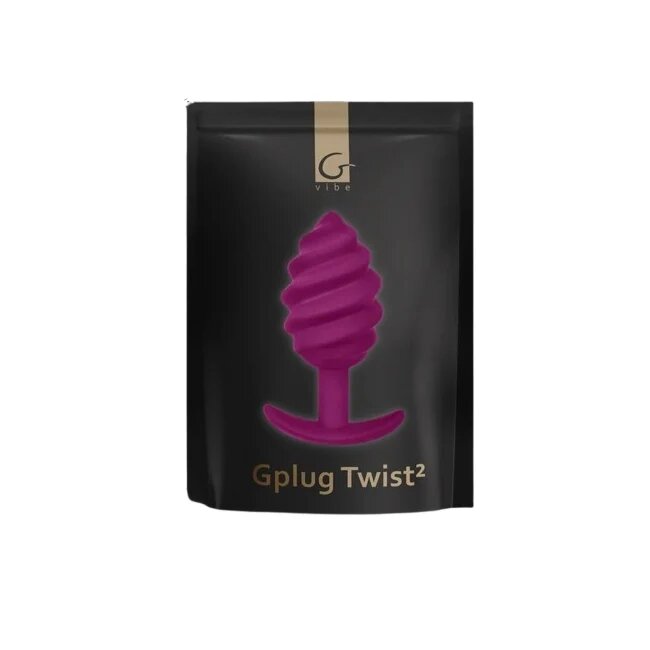 G VIBE Plug anal G-VIBE - GPLUG TWIST 2 din silicon mov 3.9 cm