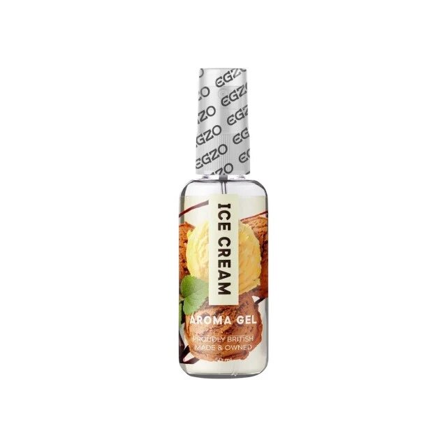  Gel pentru sex oral EGZO Ice Cream Aroma Gel pe bază de apă cu aromă de înghețată 50 ml