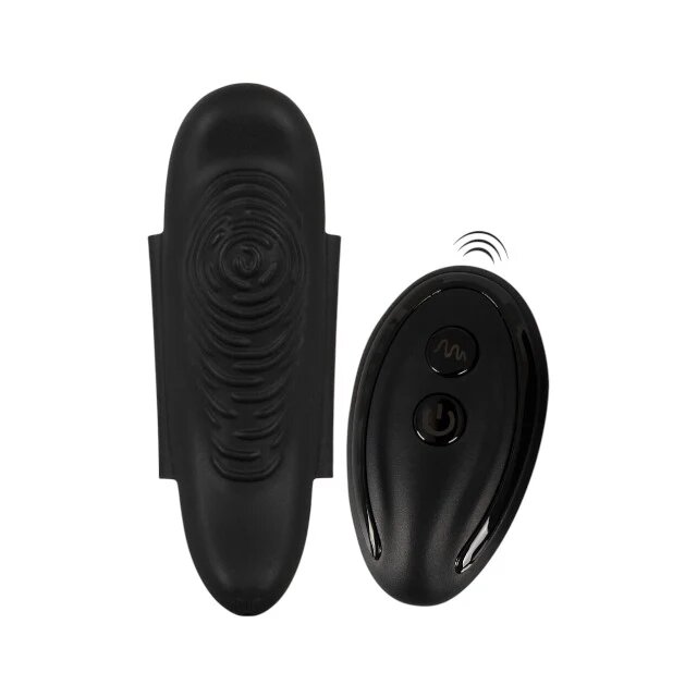 GOGASM Vibrator pentru chilot Panty Vibrator cu aripi magnetice control prin telecomandă 10 funcții de vibrație negru