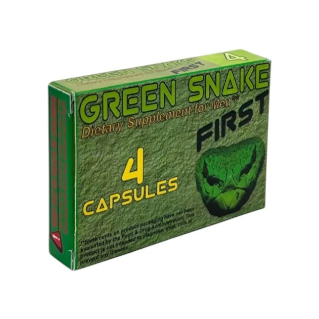 GREEN SNAKE Capsule First pentru erecții puternice și de durată formulă naturală cu ginseng 4 capsule