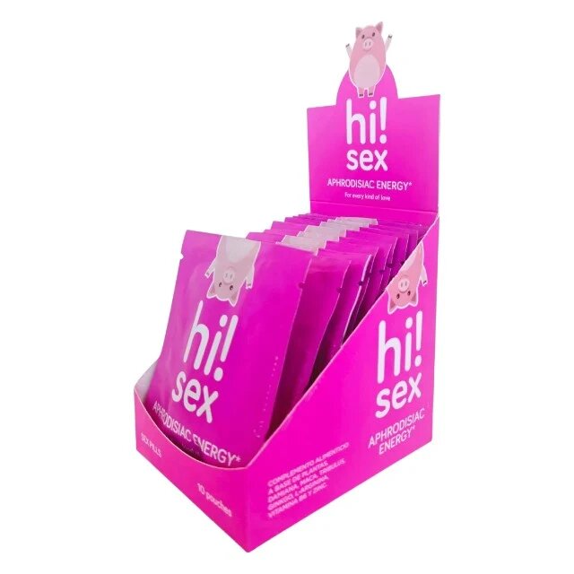 HI! SEX Capsule Aphrodisiac Energy unisex pentru libido energie și plăcere intensificată cu maca și ginkgo biloba 10 x 4 buc