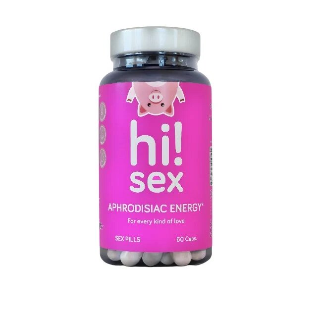 HI! SEX Capsule Aphrodisiac Energy unisex pentru libido energie și plăcere intensificată cu maca și ginkgo biloba 60 buc