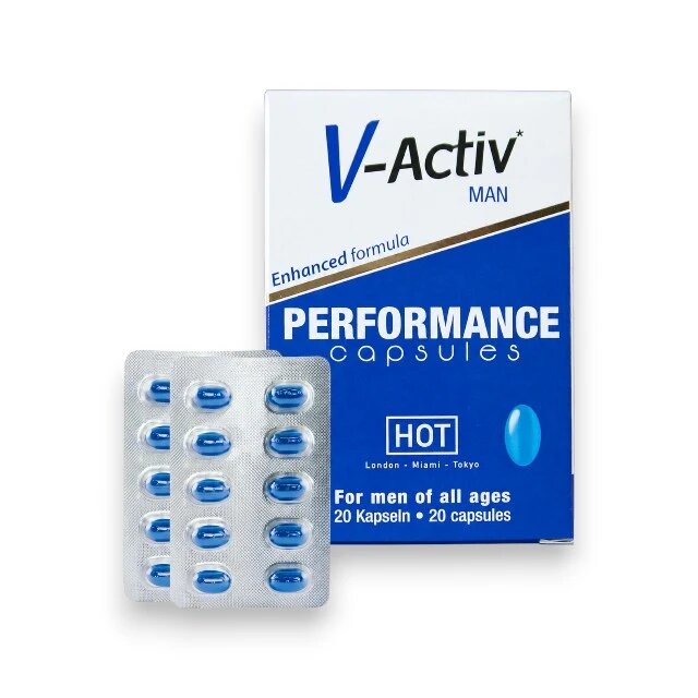 HOT Capsule V-Activ for MEN pentru potenta si erectii puternice si ferme 20 buc