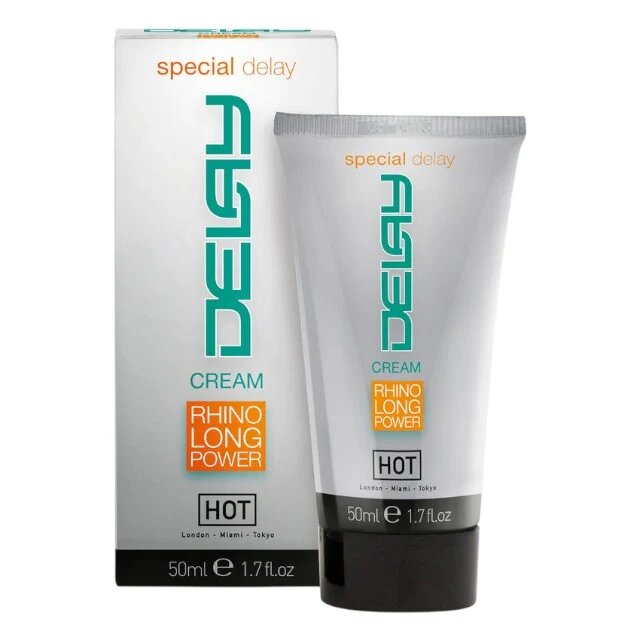 HOT Cremă Rhino Long Power Delay Cream pentru întârzierea ejaculării cu efect de răcire 50 ml