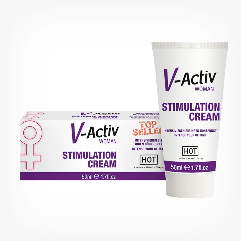 HOT Crema V-Activ for Woman pentru stimularea clitorisului orgasm intens si cresterea libidoului femeilor 50 ml