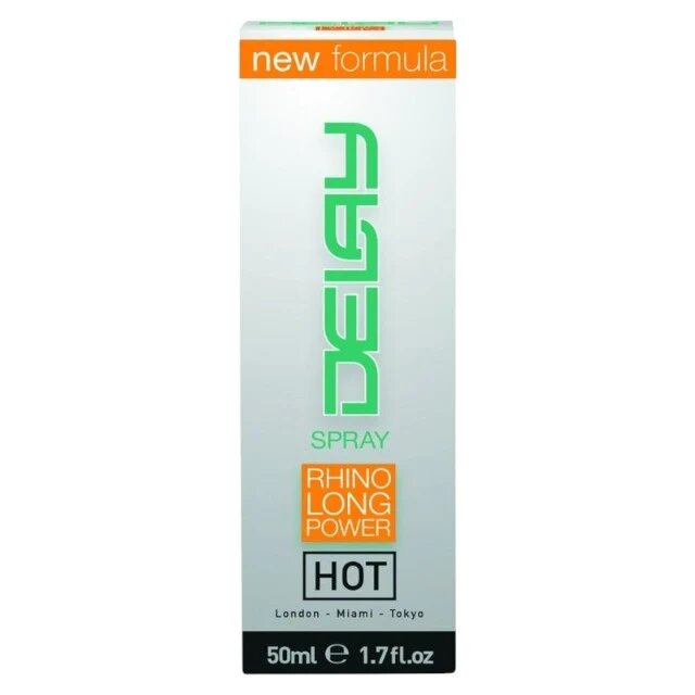 HOT Spray intim Delay Spray - Rhino Long Power pentru întârzierea ejaculării cu efect de răcire 50 ml