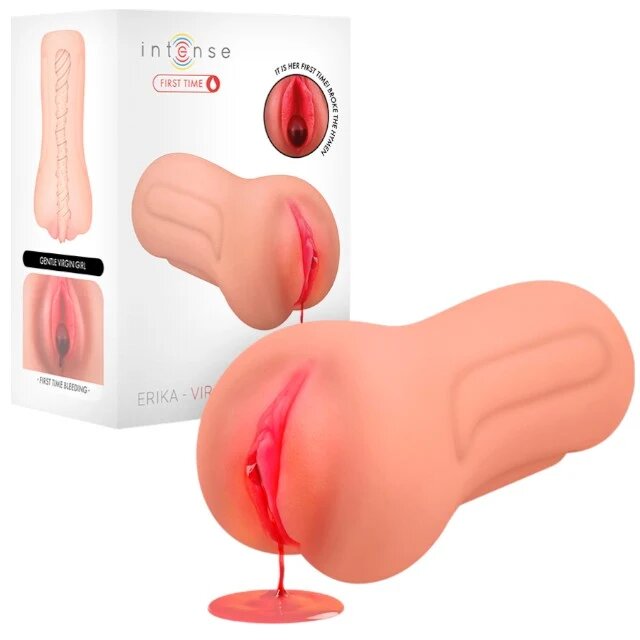 INTENSE Masturbator realistic Erika Virgin Masturbator simulare vaginală cu funcție de sângerare din TPE culoarea pielii